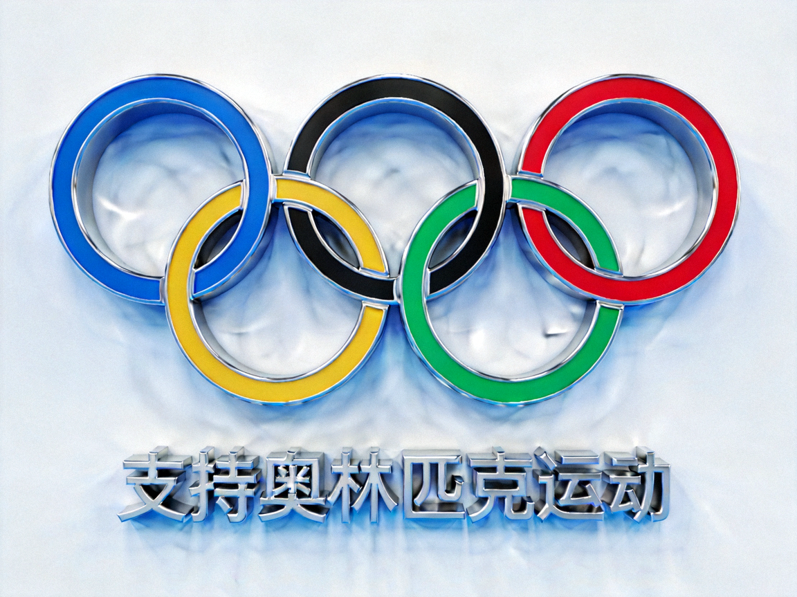 国际奥林匹克委员会IOC标志，体现对奥林匹克运动的支持与合作