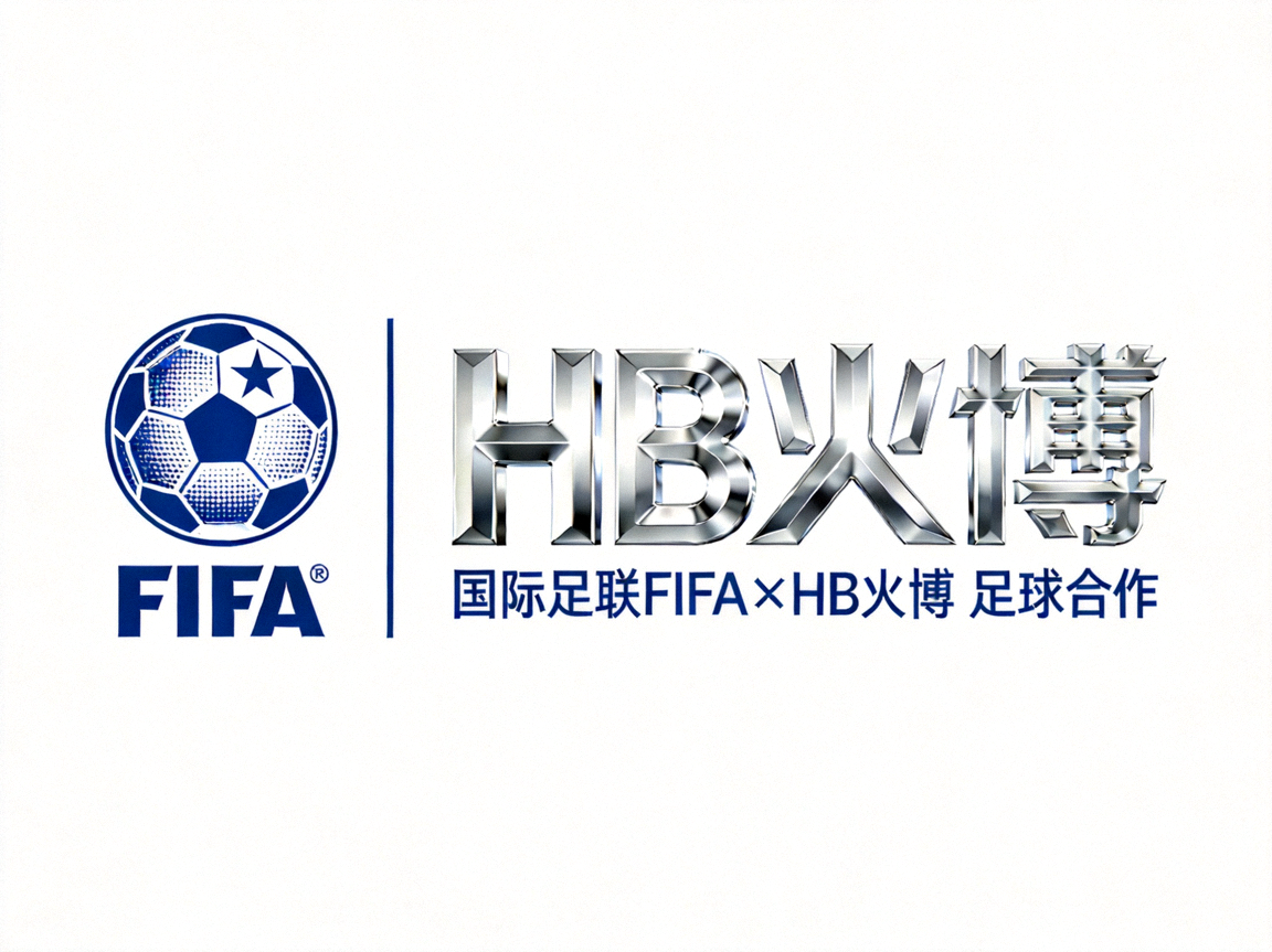 国际足联FIFA官方标志，象征HB火博与世界足球最高管理机构的合作