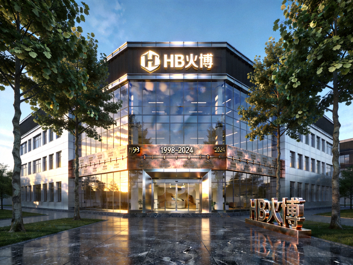 HB火博伦敦总部大楼现代建筑外观，展现公司悠久历史与专业形象
