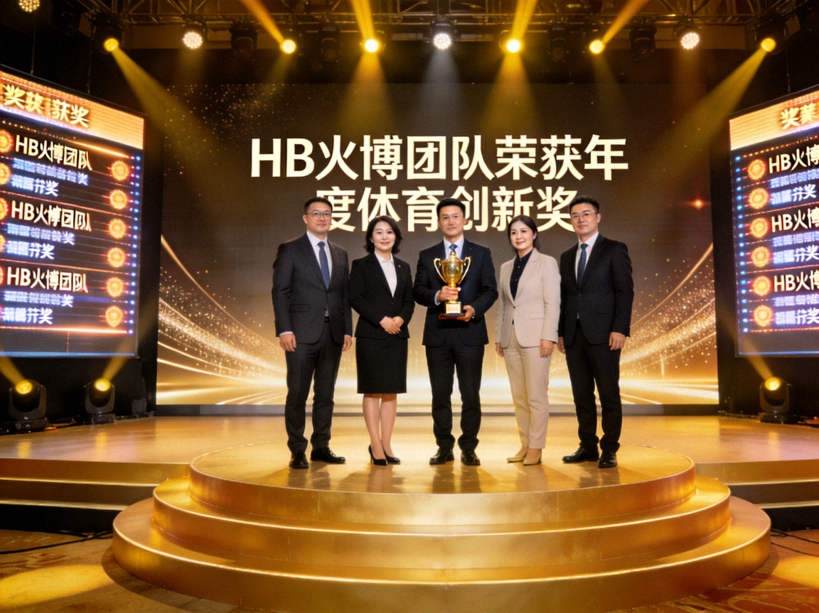 HB火博团队荣获年度体育创新奖颁奖典礼现场